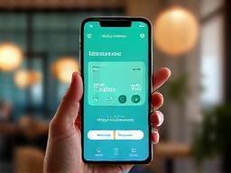 App-based booking platform interface on smartphone