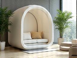 White-label workspace pod in corporate office
