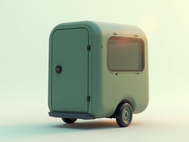 MobileNest pod model with wheels and compact design